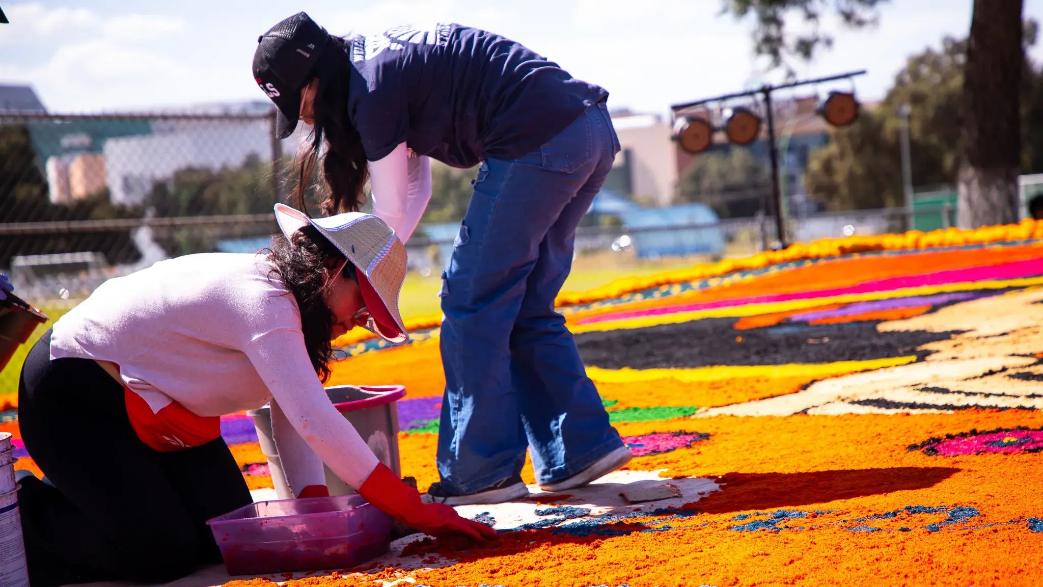 Montaje de catrina monumental
