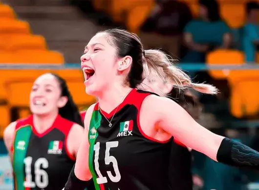 Karen Paola Rivera en los Juegos Panamericanos 2023, medalla de bronce en voleibol