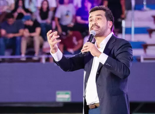 Jorge Álvarez Máynez en el Foro Nacional Actúa en la Arena Borregos del campus Monterrey