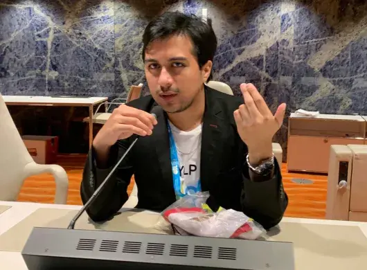 Foro ONU en Suiza en el que participó el alumno del Tec Guadalajara, Erick Oseguera.