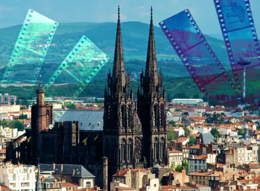 Paisaje urbano de la ciudad de Clermont-Ferrand