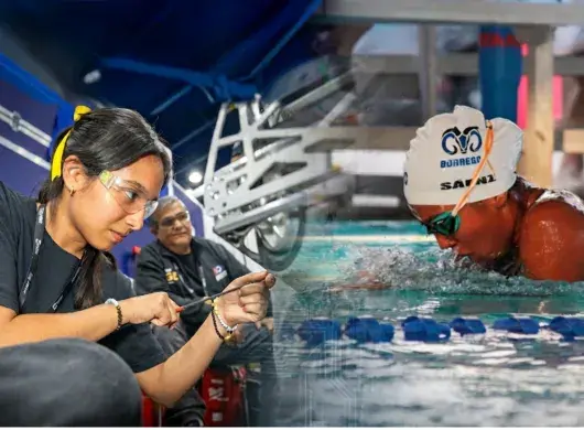 La atleta que hace robots 