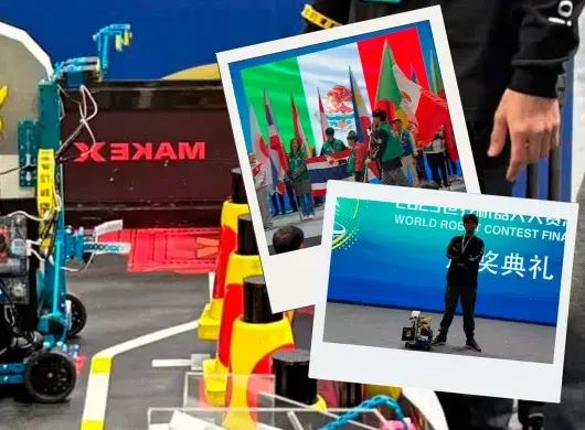 Axel Cortés, alumno en PrepaTec Esmeralda, obtuvo el tercer lugar en el MakeX World Championship en Wuxi, China.