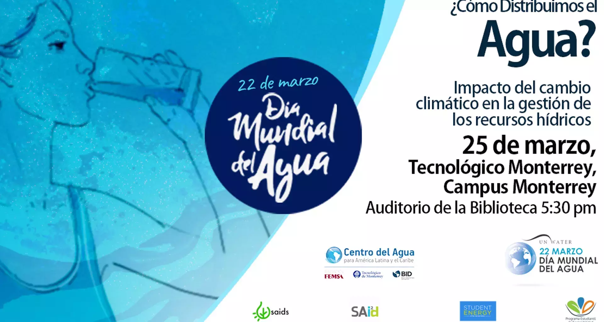 Realizarán panel de expertos por el Día Mundial del Agua 