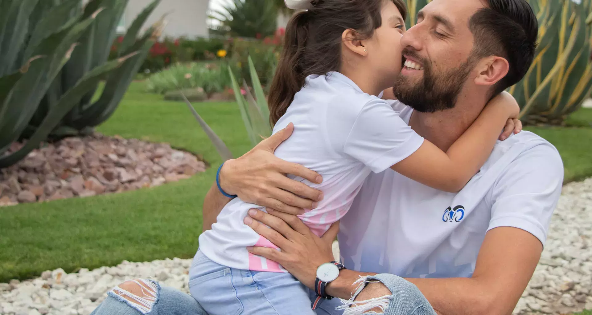 Papá Tec con su hija