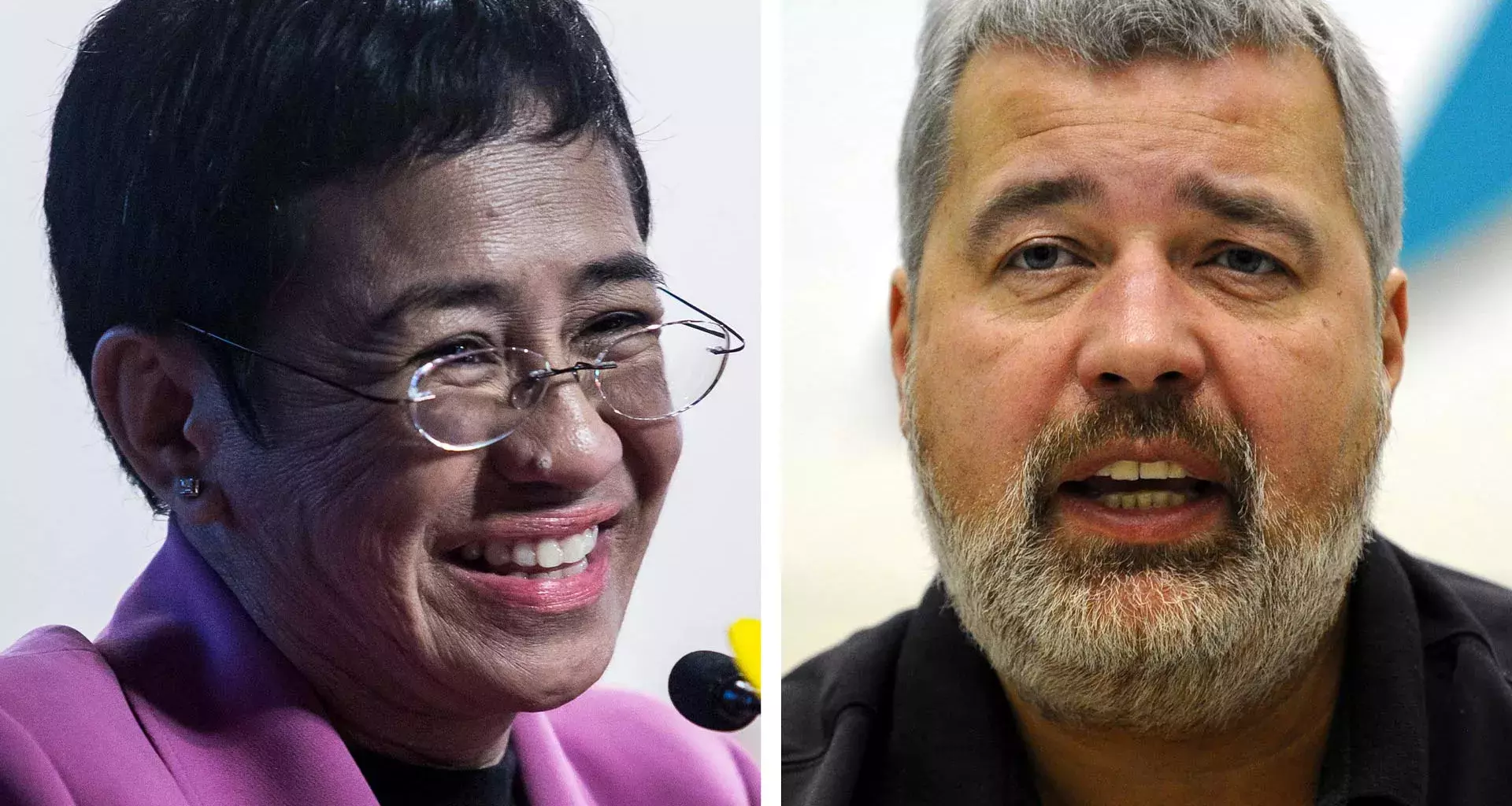 María Ressa y Dmitry Muratov fueron los ganadores del Nobel de la Paz 2021