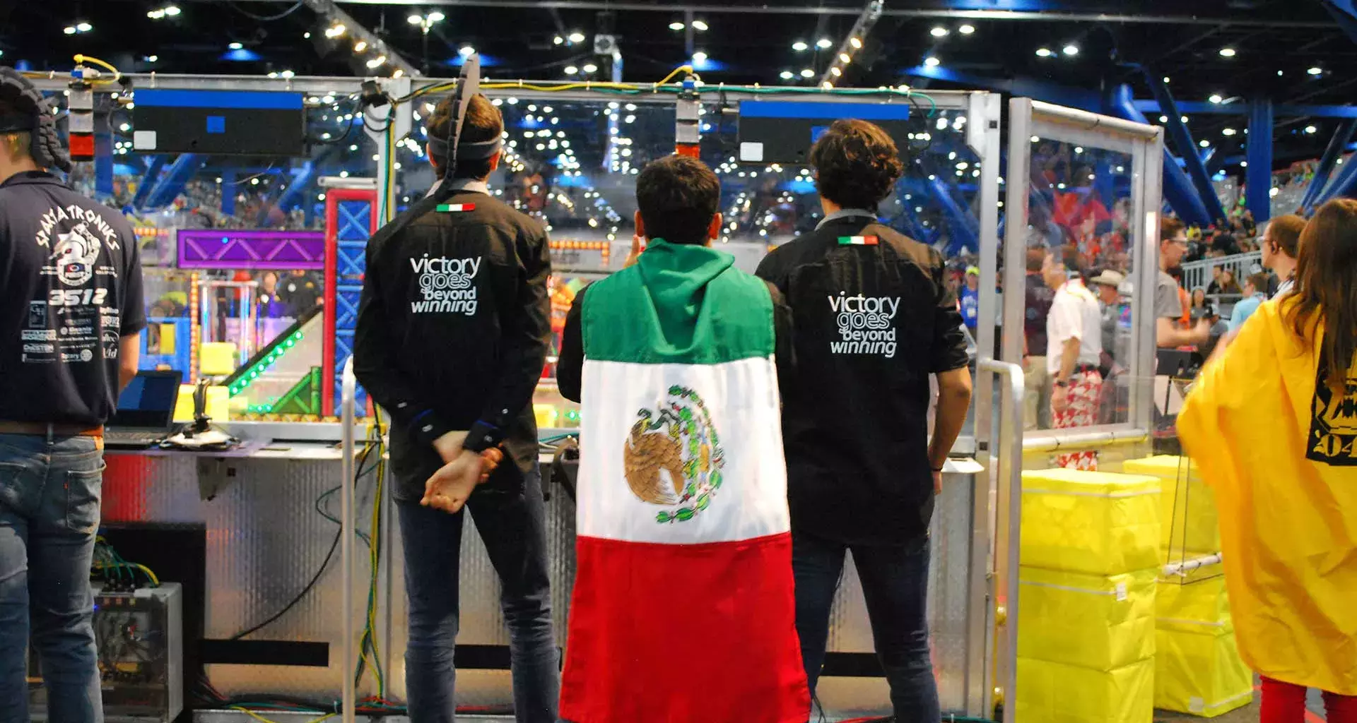 Equipo Lambot de robótica FIRST de PrepaTec en el mundial de robótica FIRST en Houston