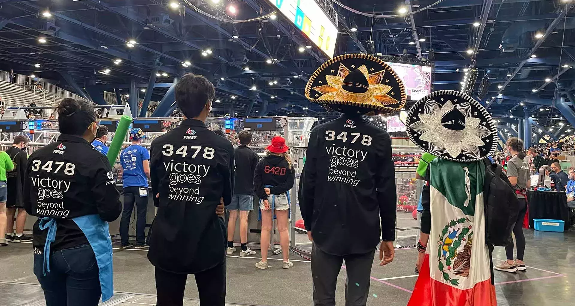 Equipo de LAMBOT en el mundial de robótica FIRST