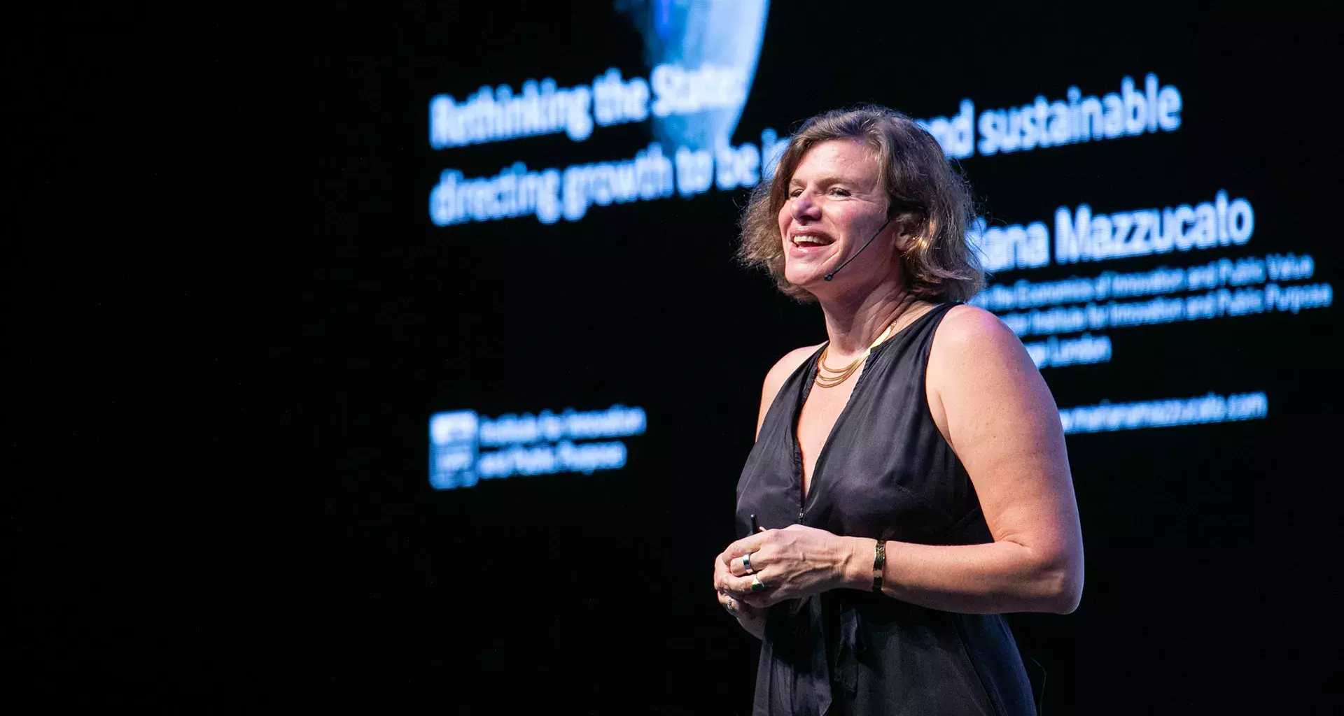 La economista Mariana Mazzucato se presentó en el ciclo de conferencias Inspirar para Transformar