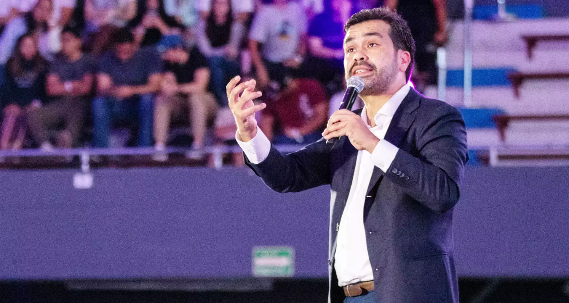 Jorge Álvarez Máynez en el Foro Nacional Actúa en la Arena Borregos del campus Monterrey