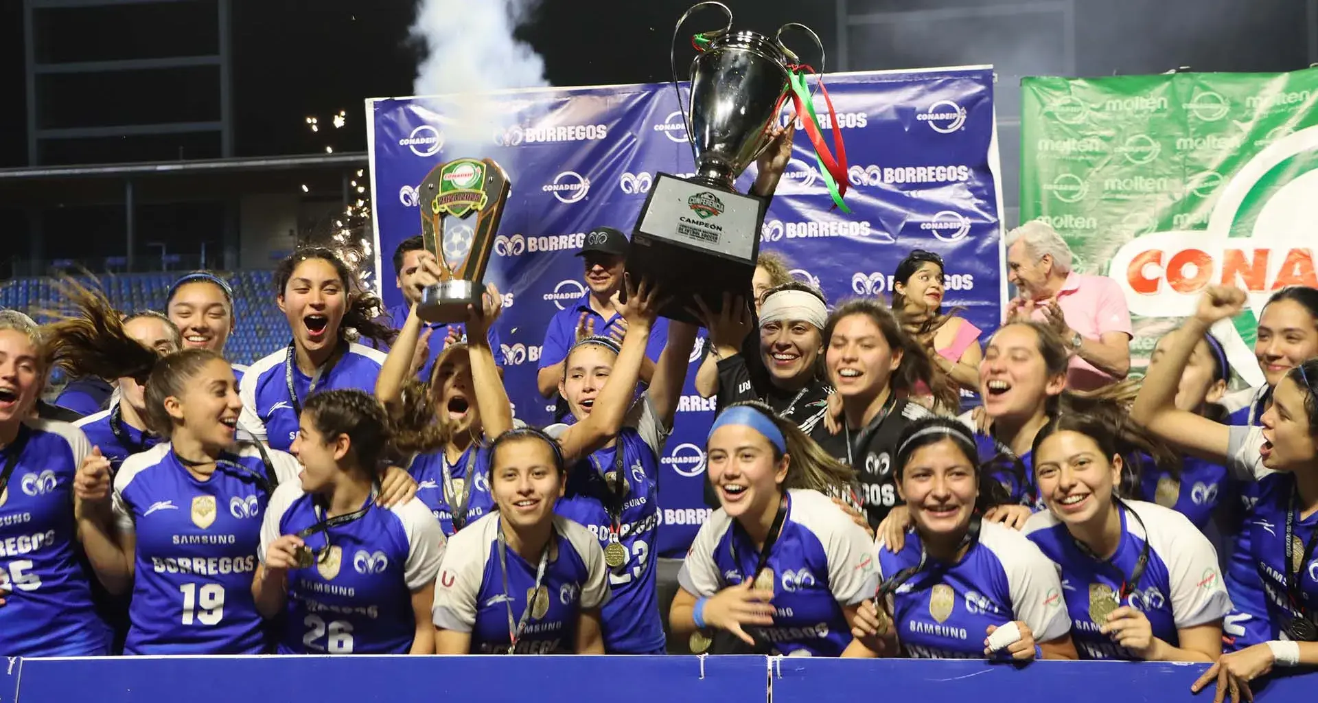 ¡Triunfo de tetra! Se corona Borregos MTY Femenil de futbol  