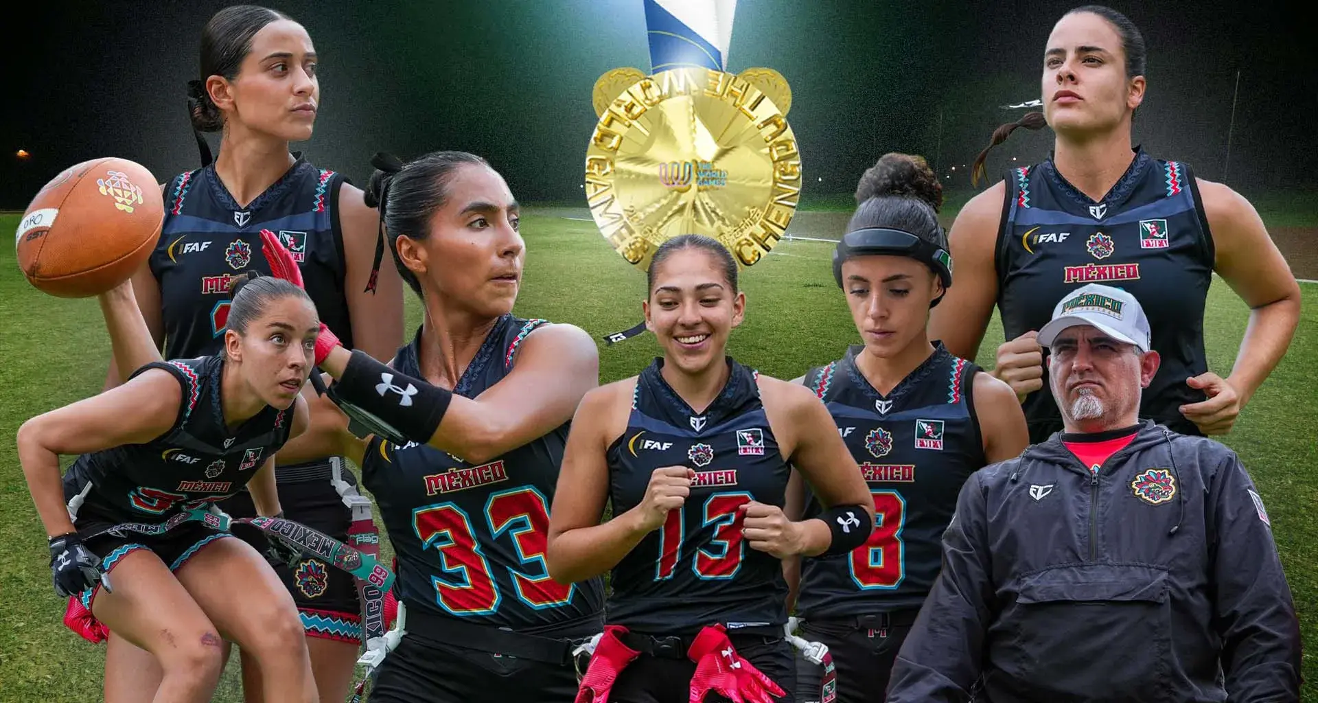 7 del Tec, oro con México en flag football en World Games 2025