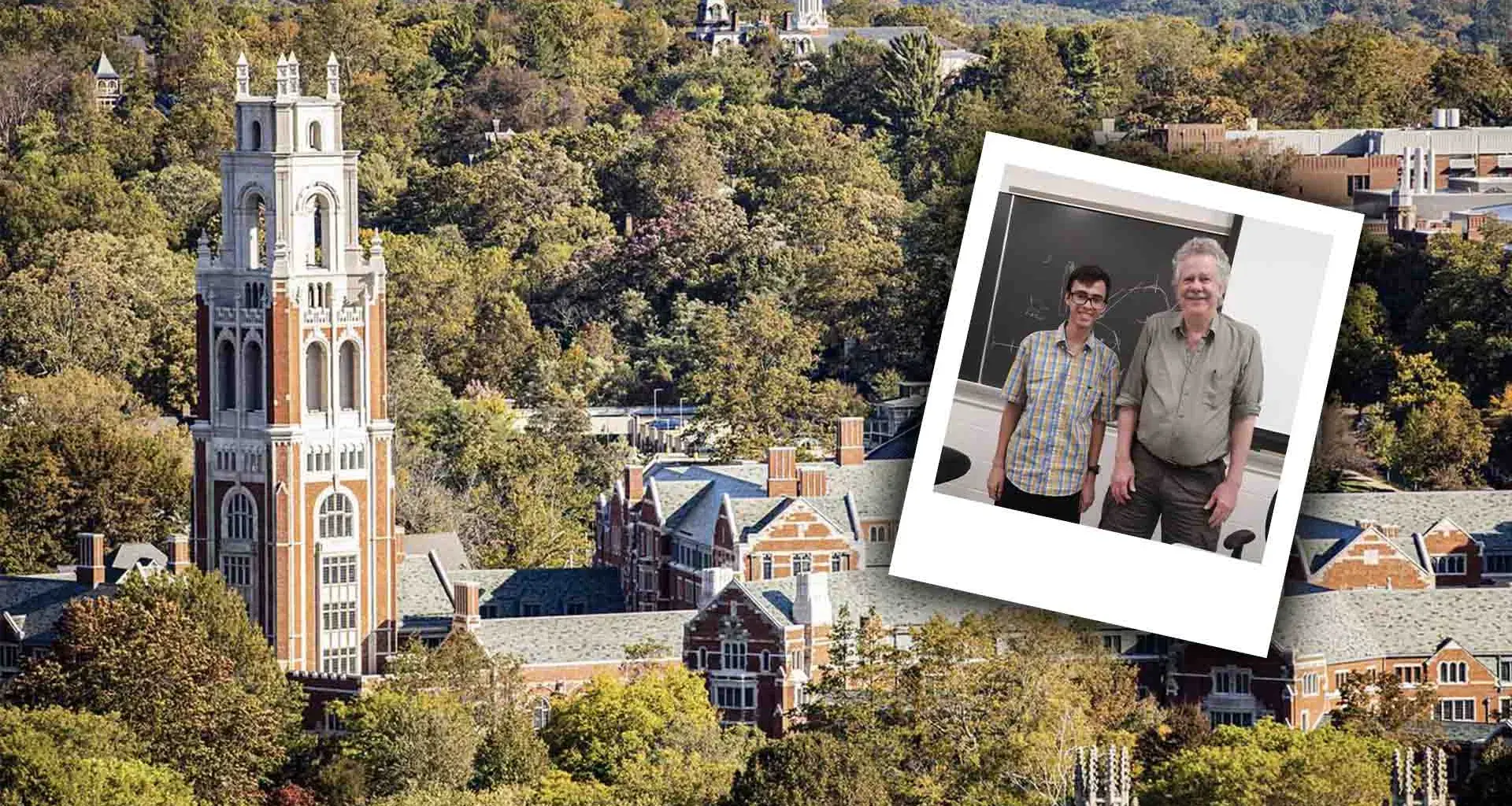 Universidad de Yale y William con un profesor