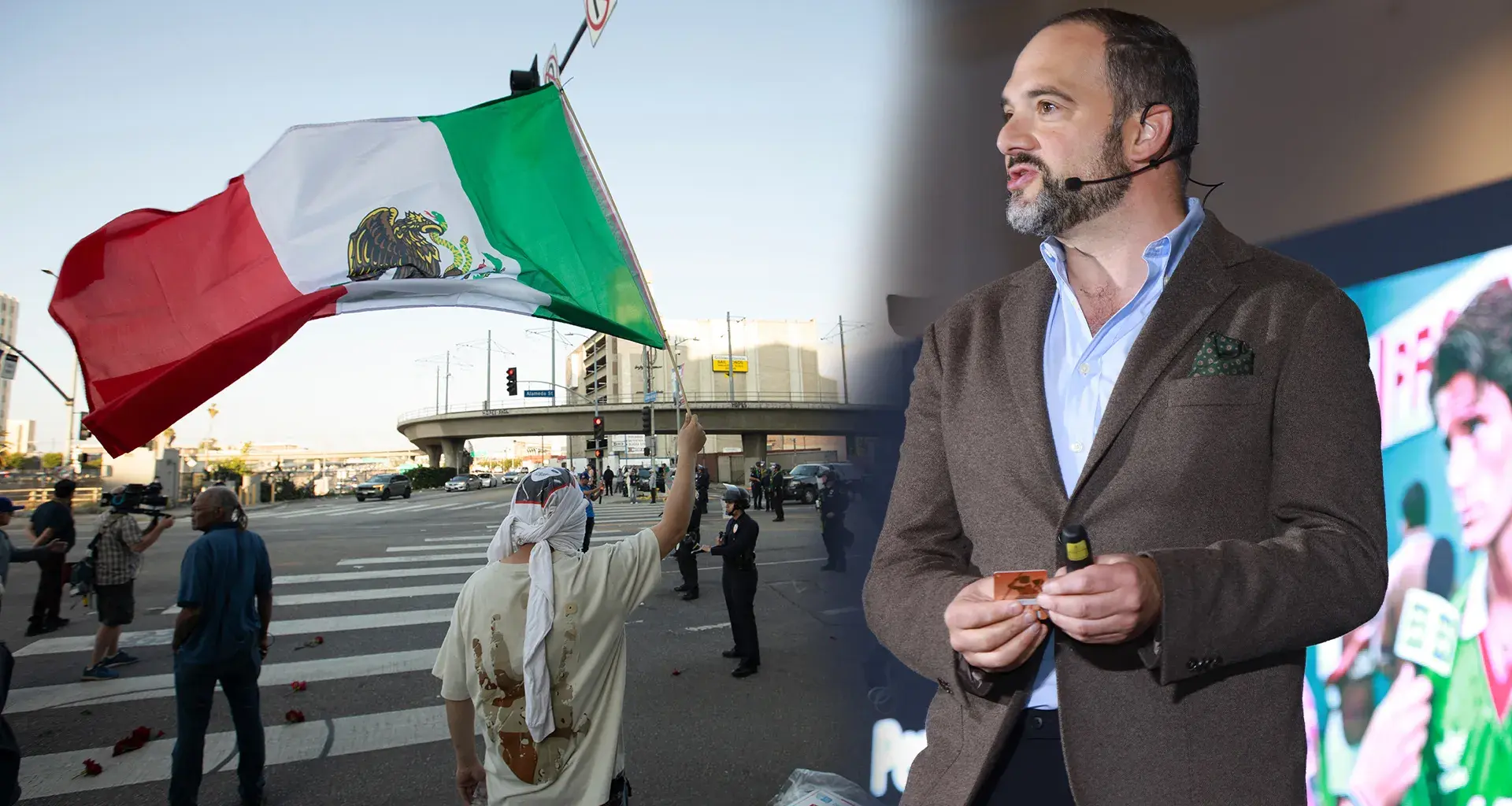 León Krauze durante su participación en EXATEC Talks “Historias que inspiran” en el Tec campus Ciudad de México.