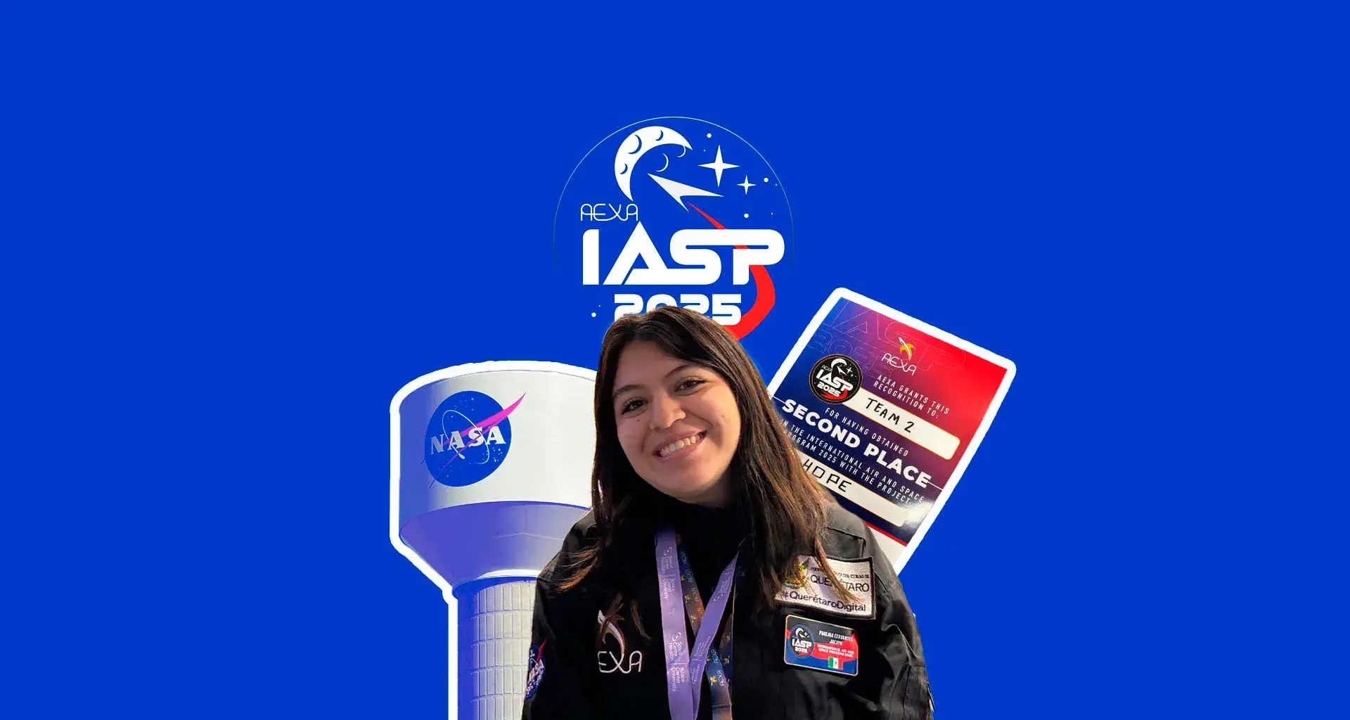 La estudiante del Tec campus Querétaro obtuvo segundo lugar con su equipo en programa de la NASA por traje médico inteligente 