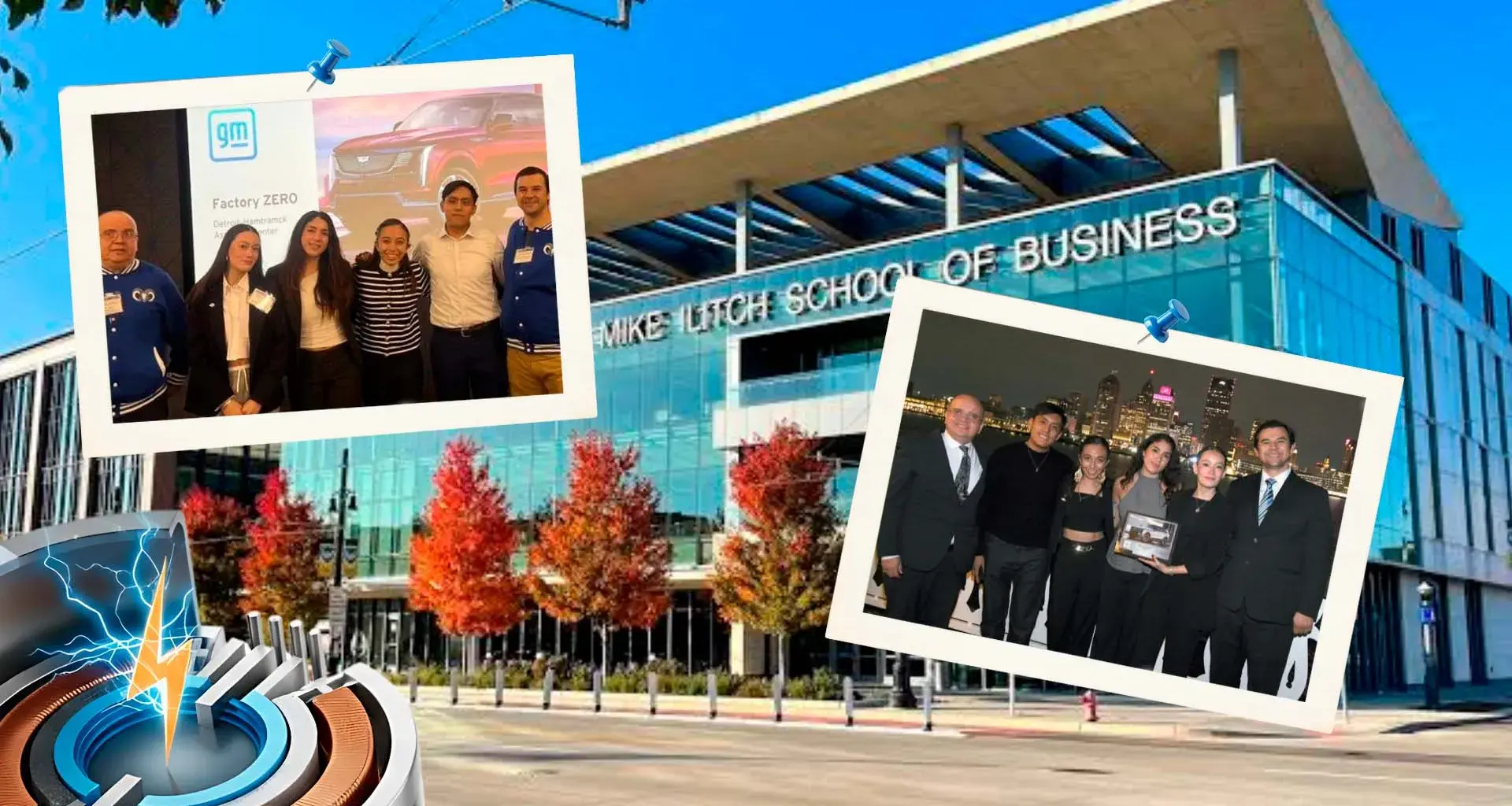 Estudiantes del Tec en Estado de México logran el segundo lugar en competencia internacional de cadena de suministro de General Motors, en Detroit.