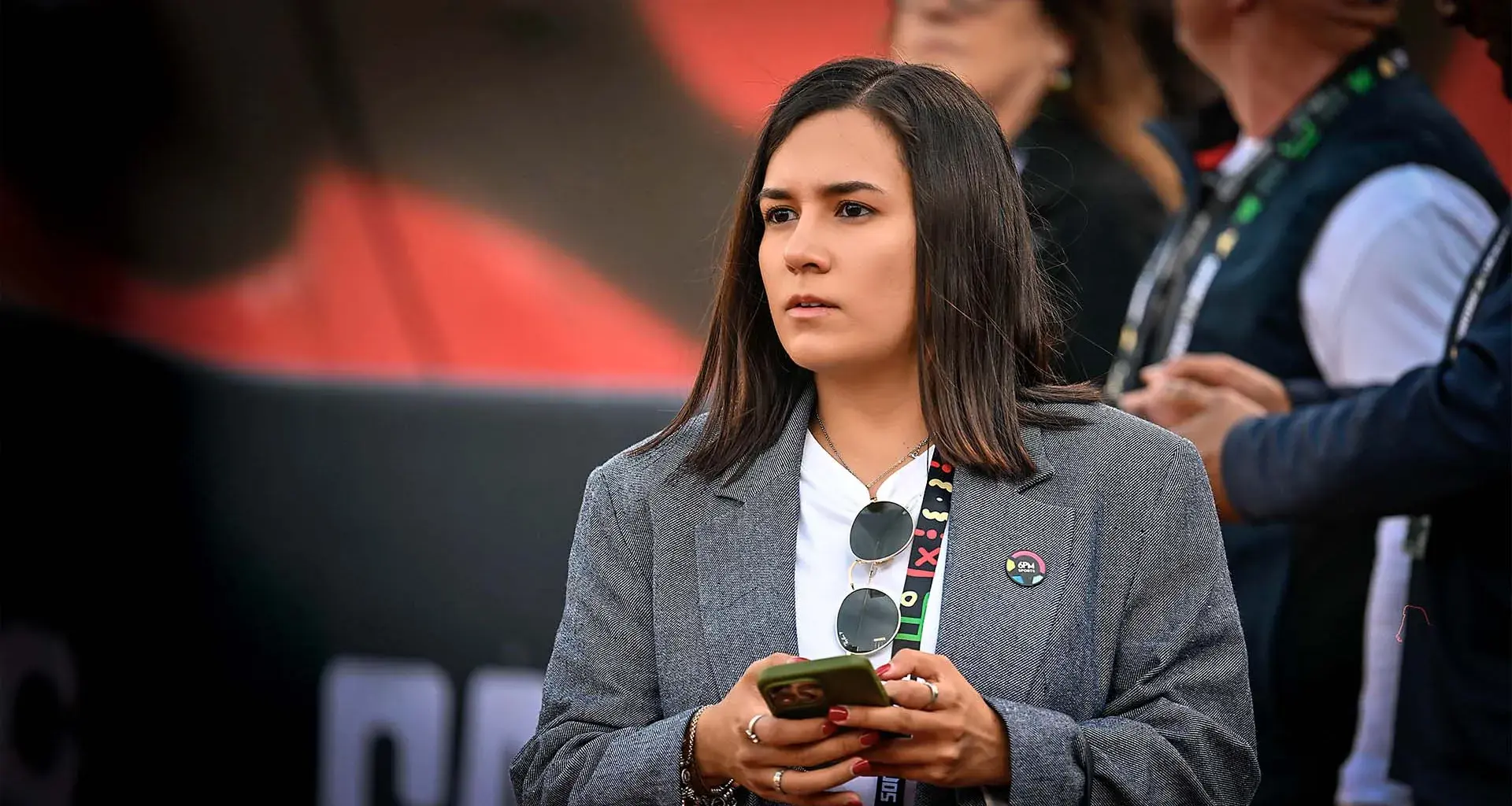 María Fernanda Fregoso en la gestión de un partido