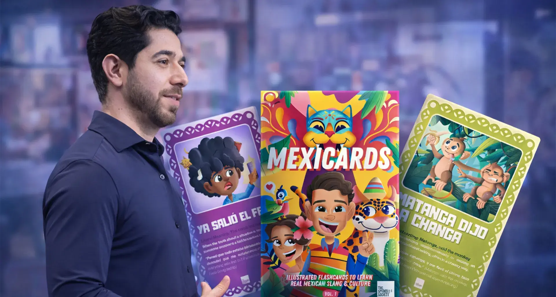 EXATEC Manuel Quintero con las Mexicards.