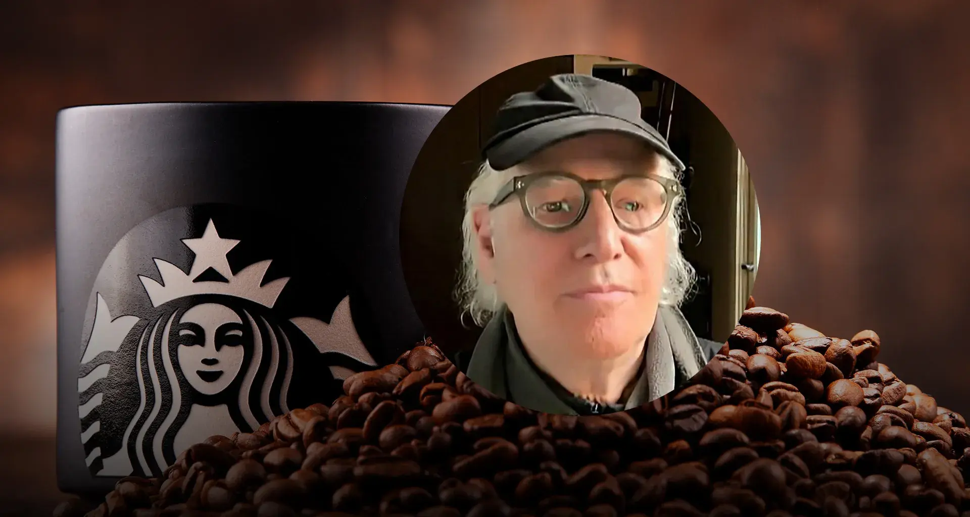 Zev Siegl, cofundador de Starbucks, dio una videocoferencia desde su domicilio 