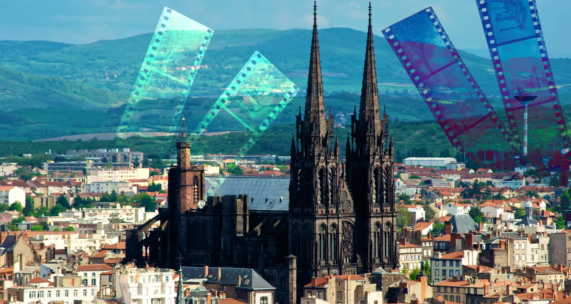 Paisaje urbano de la ciudad de Clermont-Ferrand