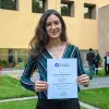 alumna acreedora a la Beca al Talento Académico