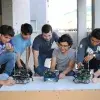 Alumnos de RoBorregos que compiten en la RoboCup 2018, en Canadá