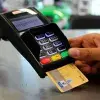 Tarjeta de crédito en una terminal