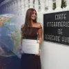 Alumna Tec en las oficinas de la Corte Iberoamericana de Derechos Humanos.