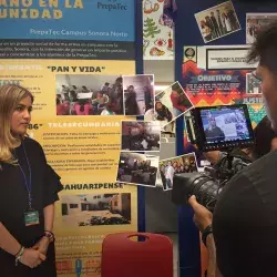 Alumna participando en encuentro