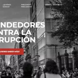 Plataforma web que combate la corrupción.