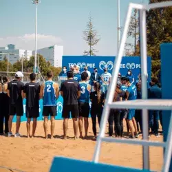 Lo cuatro representativos de voli de playa de campus Puebla lograron medalla en el nacional.