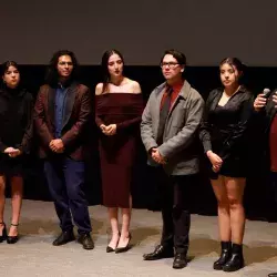 Estudiantes del Tec Guadalajara presentaron cortometraje en sala Guillermo del Toro de la cineteca del FICG. 