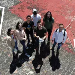 Profesor Jordi Rábago en una de sus clases en campus León