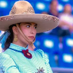 Viviana Muñoz en el nacional de escaramuza charra