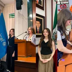 Dulce realizando activismo en diferentes momentos