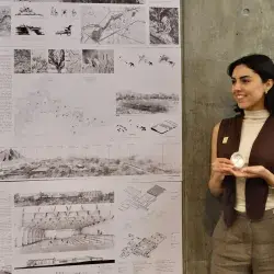 Valeria Márquez Castro fue reconocida con el primer lugar en el Concurso Nacional de Composición Arquitectónica Alberto J. Pani por su proyecto deportivo inclusivo. 