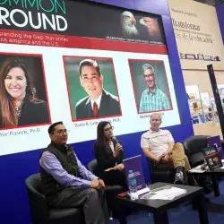 Presentaciones de libros en la FIL Guadalajara, libro Common Ground, understanding Latin American and the US.