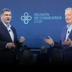 David Garza y Ricardo Saldívar en sus mensajes durante la Reunión de Consejeros 2026 del Grupo Educativo Tecnológico de Monterrey