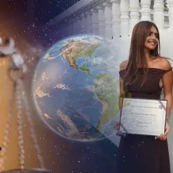 Alumna Tec en las oficinas de la Corte Iberoamericana de Derechos Humanos.
