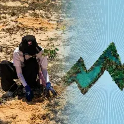 Representación de educación verde y sostenibilidad ambiental para estudiantes y profesionales.