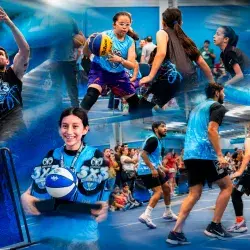 Niños, niñas, jóvenes y adultos jugaron básquetbol en el borregos 3x3 hoop fest en el Tec de Monterrey campus Laguna