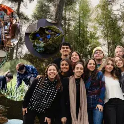 Collage de fotos de alumnos en la experiencia de Winter School en Escocia.