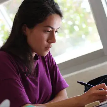 Alumno en la semana de tópicos 