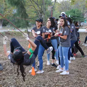 Las alumnas demostraron su intrepidez