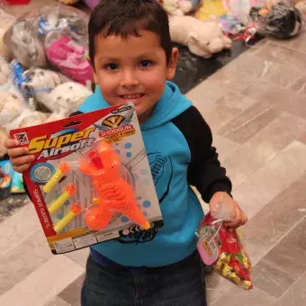 Niños disfrutando de posada en el Tec.