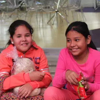 Niños disfrutando de posada en el Tec.