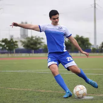 Entrenando en la cancha