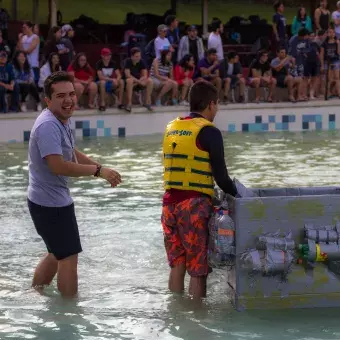 La Regata Industrial organizada por la Sociedad de Alumnos de Ingeniería Industrial y de Sistemas (SAIIS), se llevó a cabo en las instalaciones del parque acuático Ixtapan de la Sal en el Estado de México.