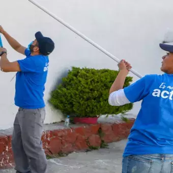 La comunidad del Tec Campus Toluca unió esfuerzos para pintar la escuela Mihuel Hidalgo en San Antonio Buenavista