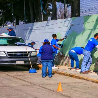 La comunidad del Tec Campus Toluca unió esfuerzos para pintar la escuela Mihuel Hidalgo en San Antonio Buenavista